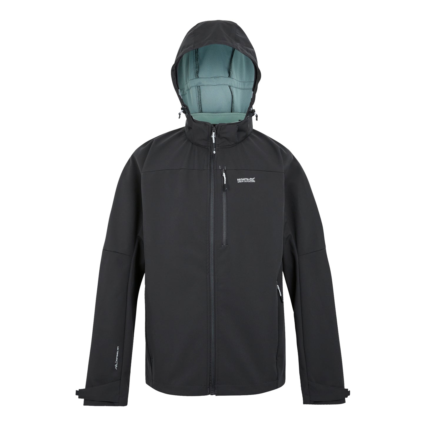 Ash-Glacier - Front - Regatta Mens Arana Waterproof Soft Shell Jacket