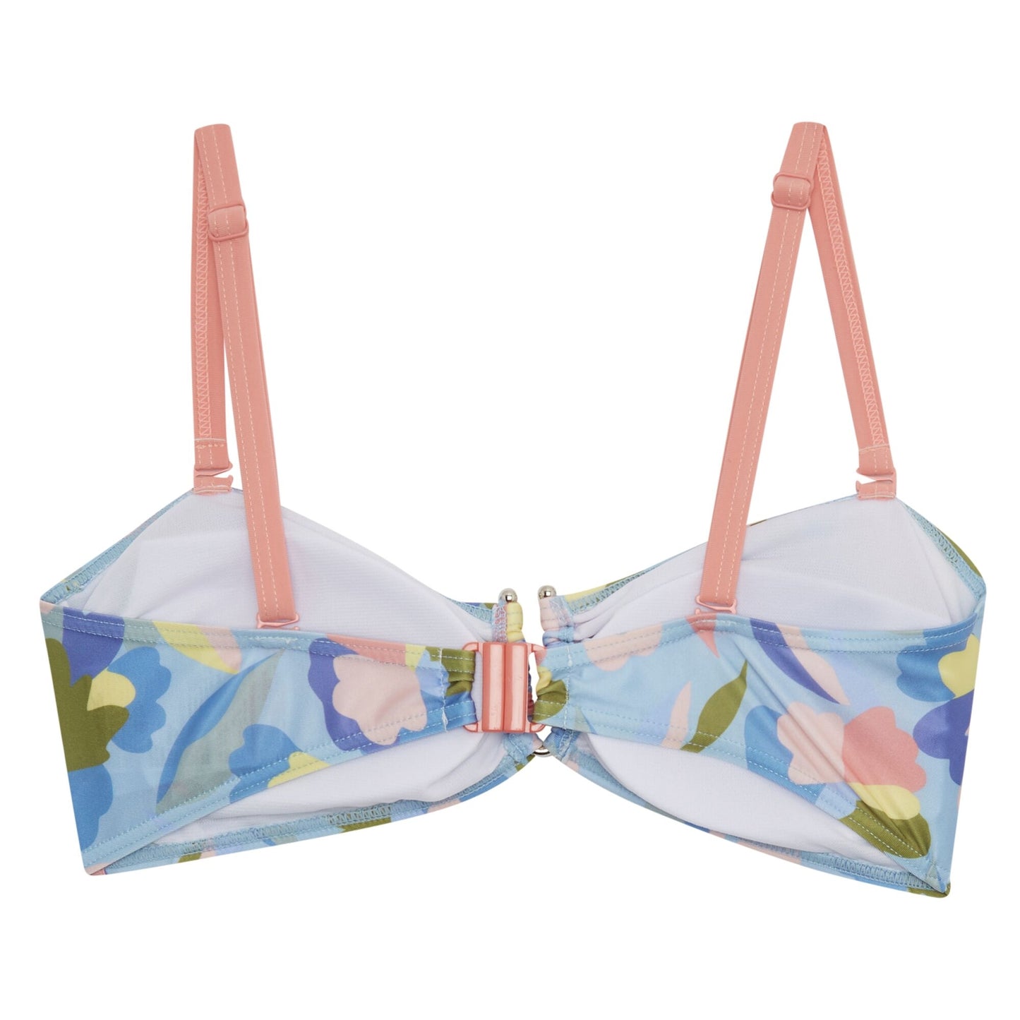 Blue-Pink - Back - Regatta Womens-Ladies Aceana III Abstract Floral Bikini Top
