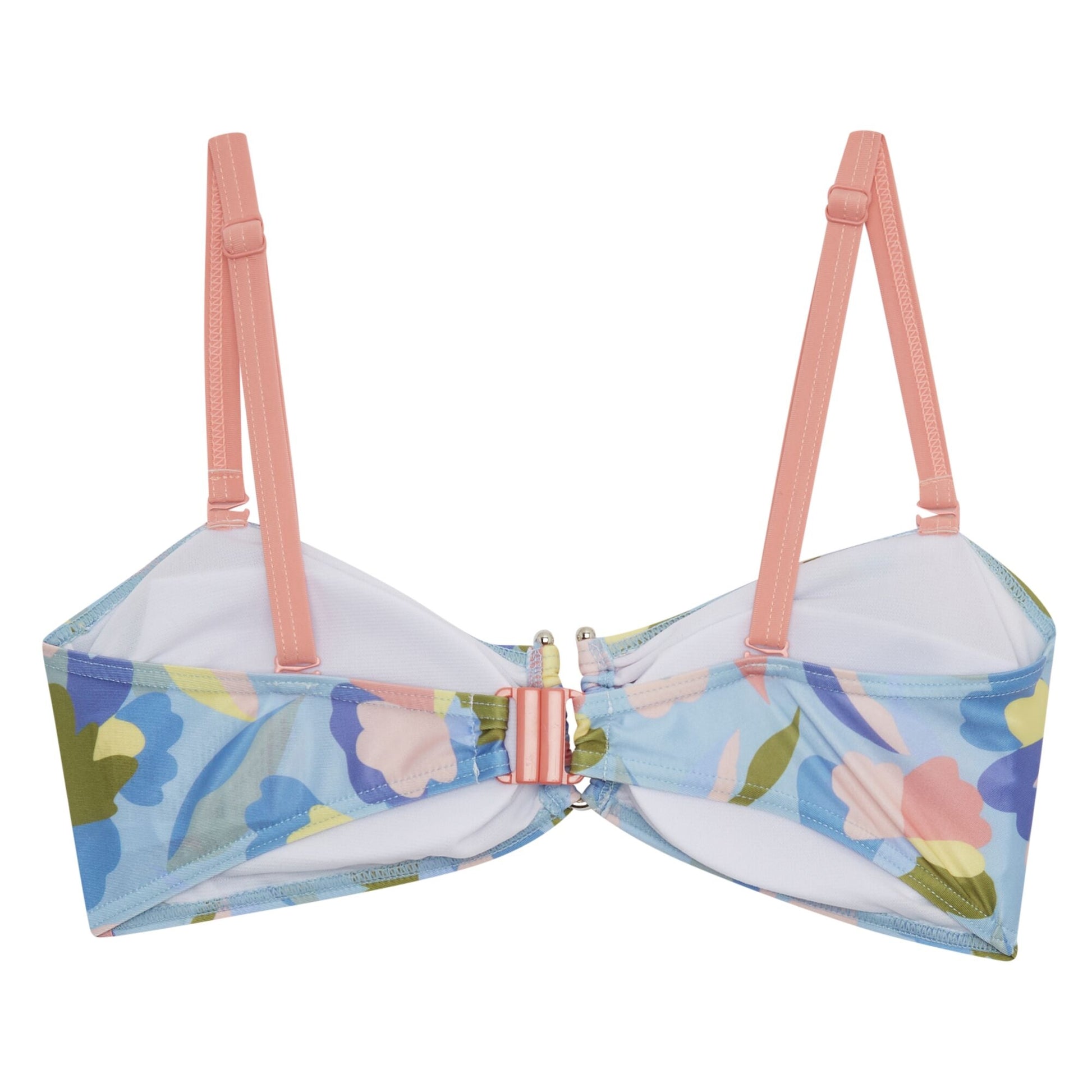 Blue-Pink - Back - Regatta Womens-Ladies Aceana III Abstract Floral Bikini Top