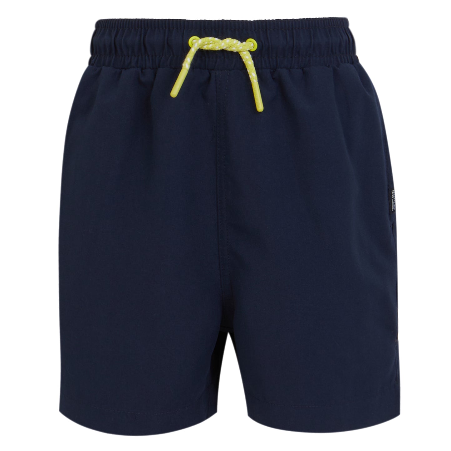 Navy - Front - Regatta Childrens-Kids Skander III Plain Swim Shorts
