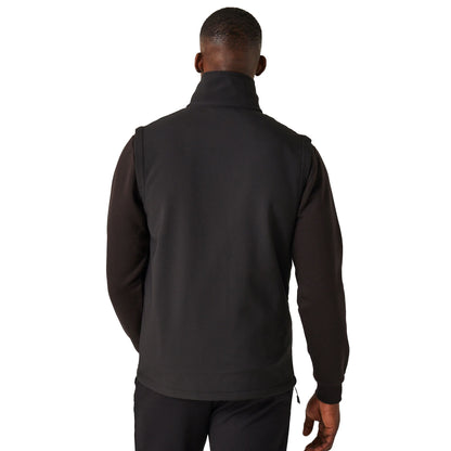 Black-Classic Red - Lifestyle - Regatta Professional Mens Softshell 2 Layer Body Warmer