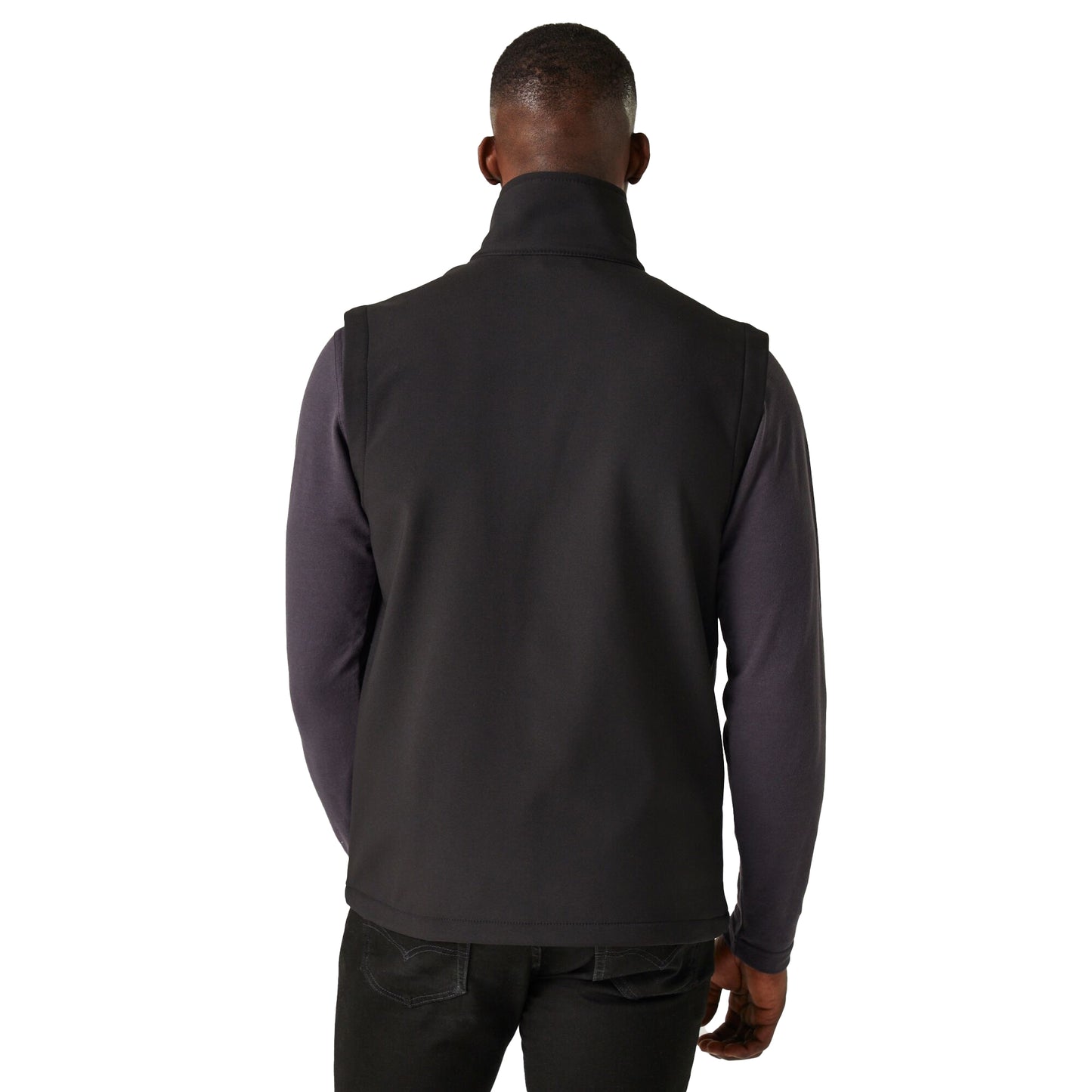 Black-Seal Grey - Lifestyle - Regatta Professional Mens Softshell 2 Layer Body Warmer
