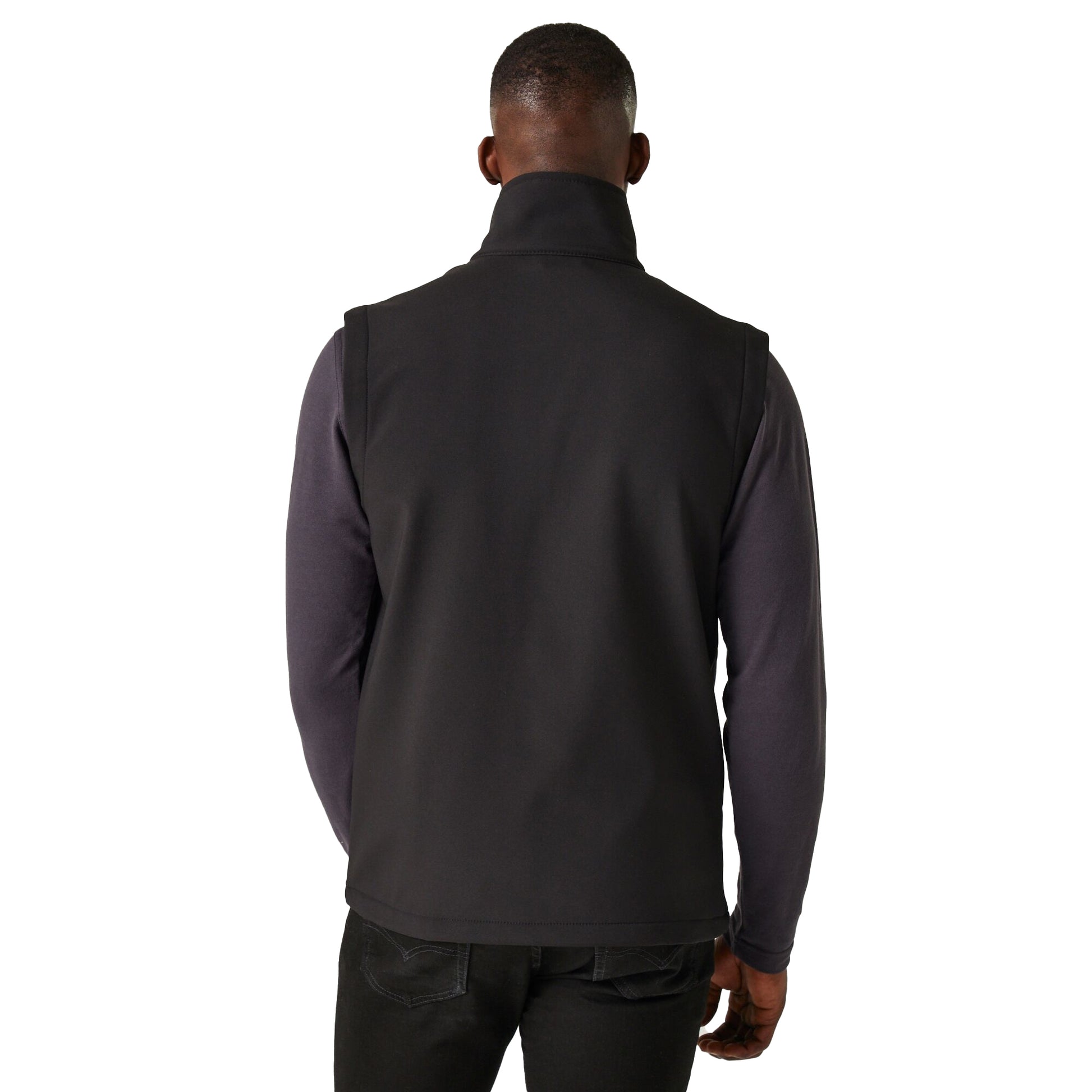 Black-Seal Grey - Lifestyle - Regatta Professional Mens Softshell 2 Layer Body Warmer