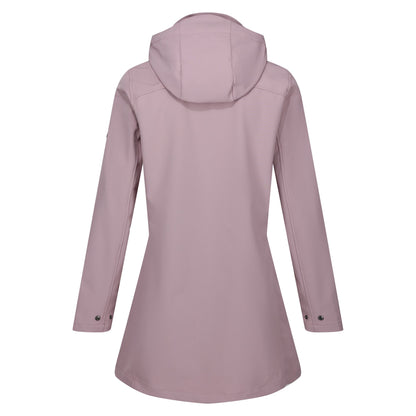 Heather-Coronet Blue - Back - Regatta Womens-Ladies Carisbrooke Soft Shell Jacket