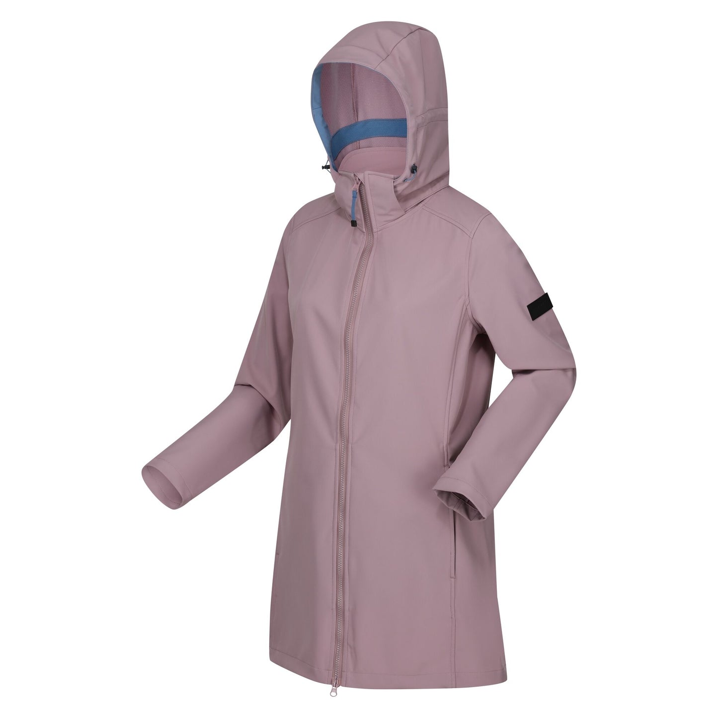 Heather-Coronet Blue - Side - Regatta Womens-Ladies Carisbrooke Soft Shell Jacket