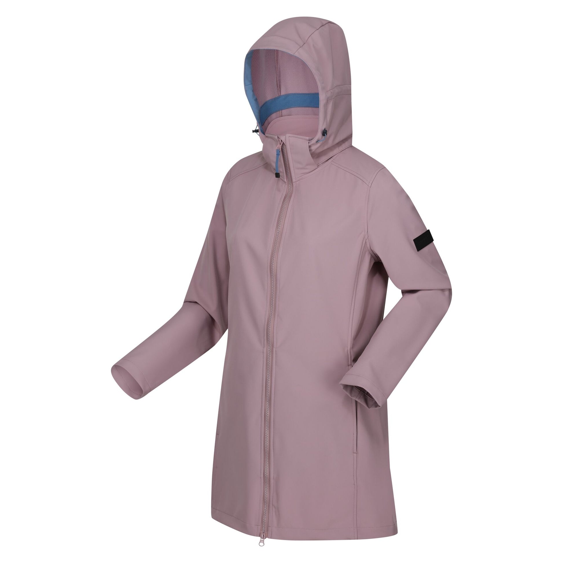 Heather-Coronet Blue - Side - Regatta Womens-Ladies Carisbrooke Soft Shell Jacket