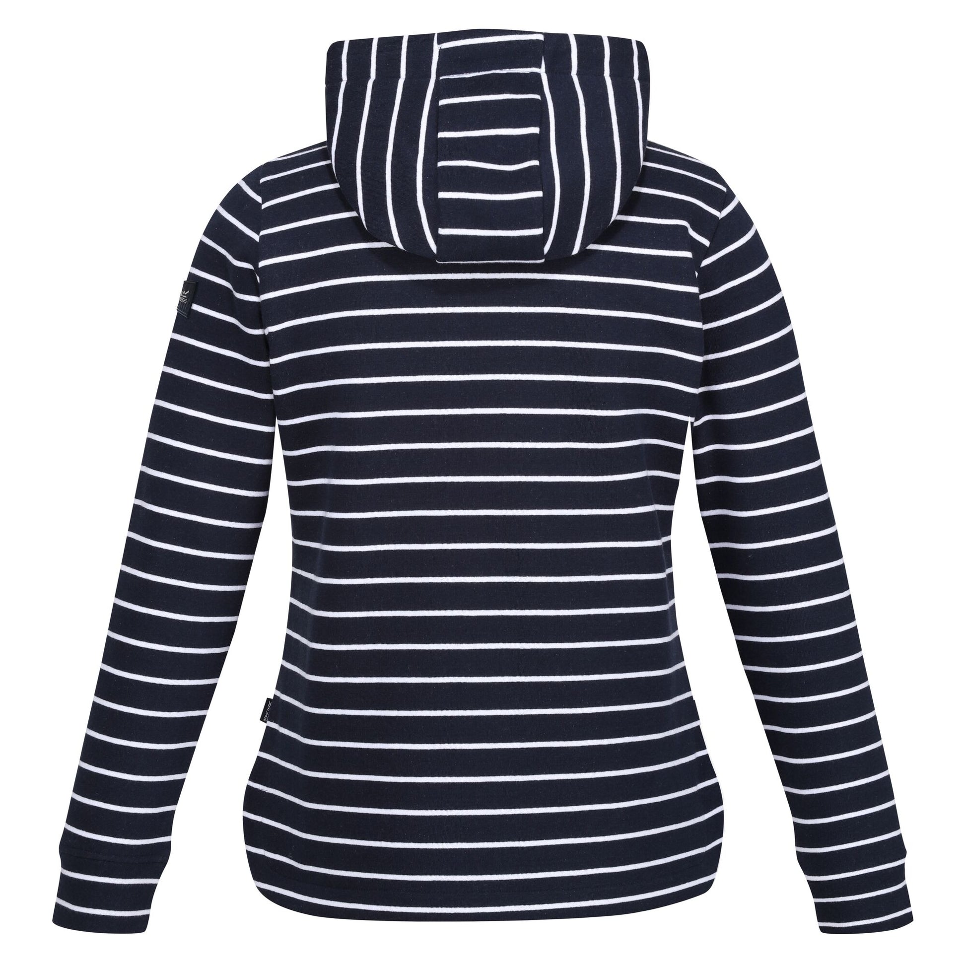 Navy-White - Back - Regatta Womens-Ladies Bayletta Full Zip Hoodie