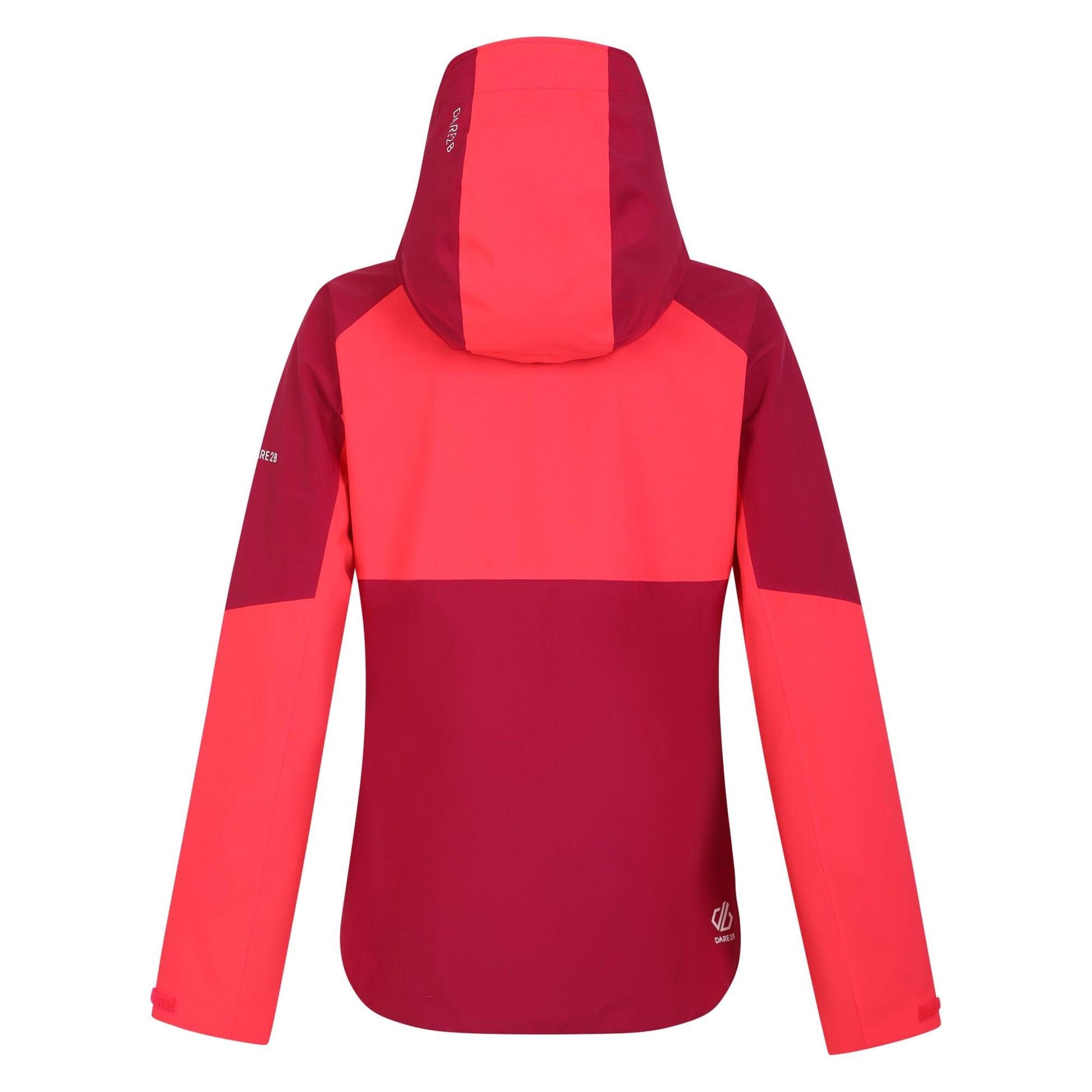 Berry Pink-Neon Pink - Back - Dare 2B Womens-Ladies Pitching Waterproof Jacket