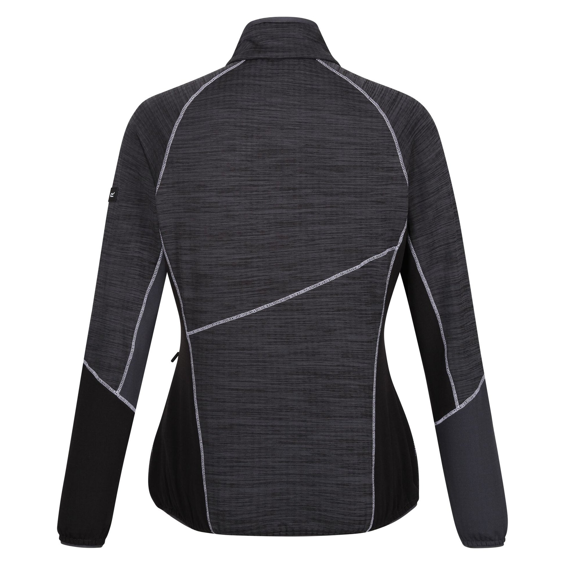Seal Grey-Black - Back - Regatta Womens-Ladies Hepley II Full Zip Fleece Jacket