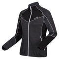 Seal Grey-Black - Side - Regatta Womens-Ladies Hepley II Full Zip Fleece Jacket