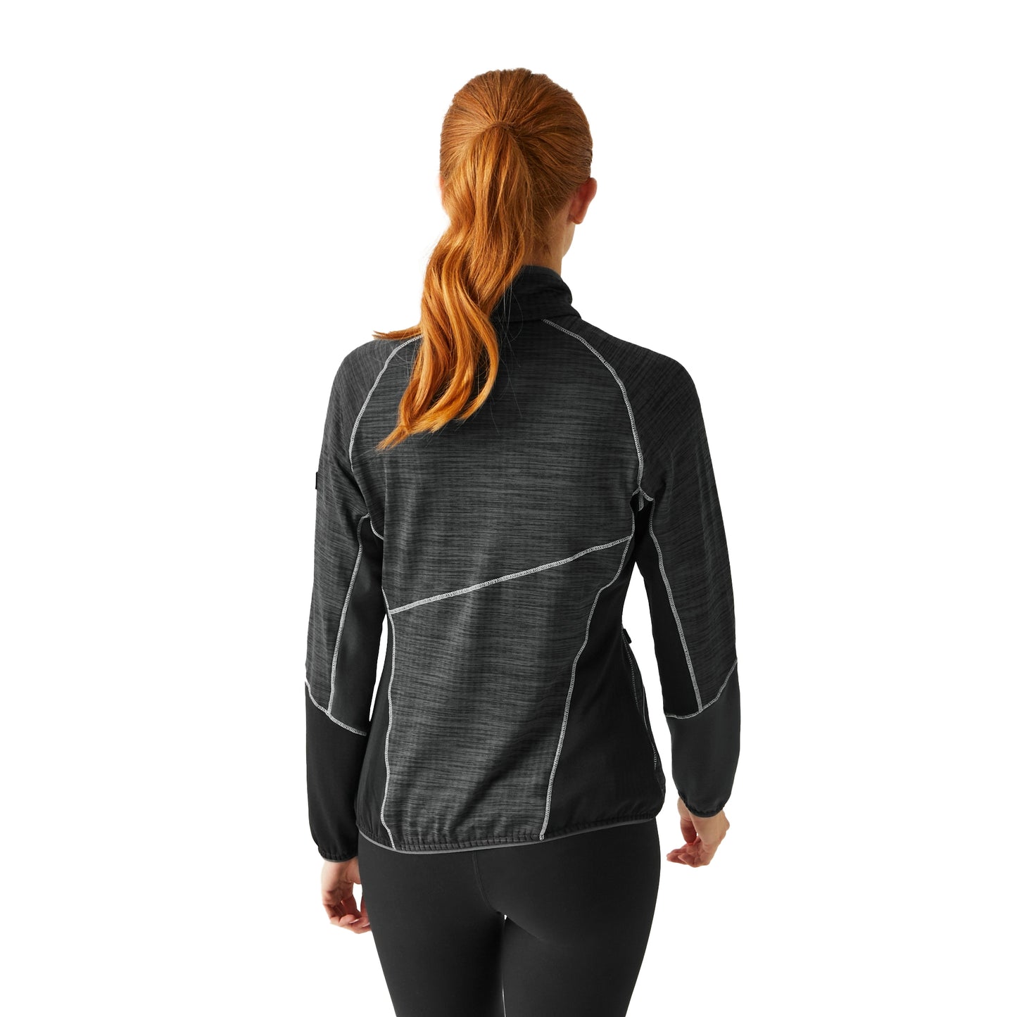 Seal Grey-Black - Pack Shot - Regatta Womens-Ladies Hepley II Full Zip Fleece Jacket