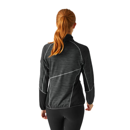 Seal Grey-Black - Pack Shot - Regatta Womens-Ladies Hepley II Full Zip Fleece Jacket
