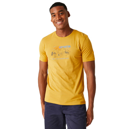 Gold Straw - Lifestyle - Regatta Mens Cline VIII Adventure Sunset T-Shirt