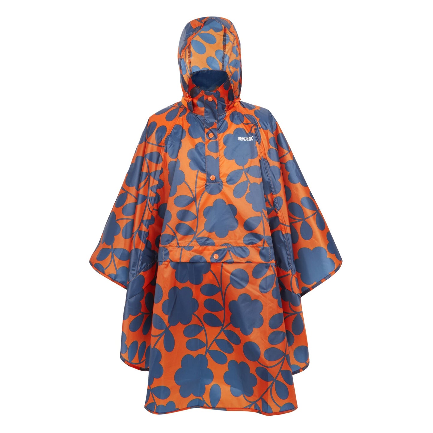 Orange - Front - Regatta Womens-Ladies Orla Kiely Festival Floral Poncho