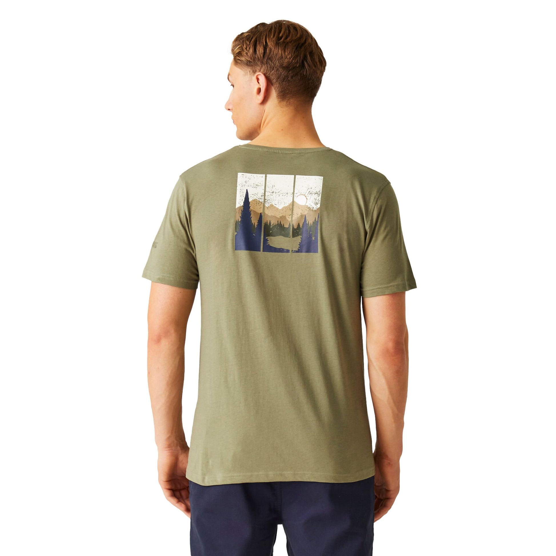 Fauna - Pack Shot - Regatta Mens Cline VIII Tree Back Print T-Shirt