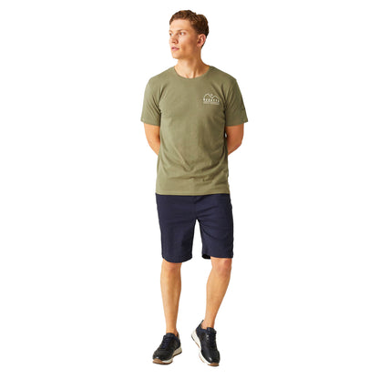 Fauna - Close up - Regatta Mens Cline VIII Tree Back Print T-Shirt