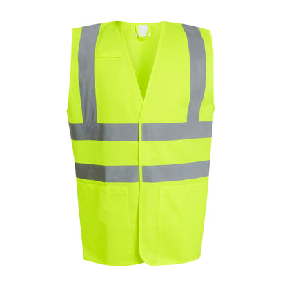 Yellow - Front - Regatta Professional Mens Hi-Vis Vest