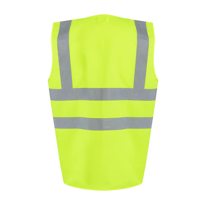 Yellow - Back - Regatta Professional Mens Hi-Vis Vest