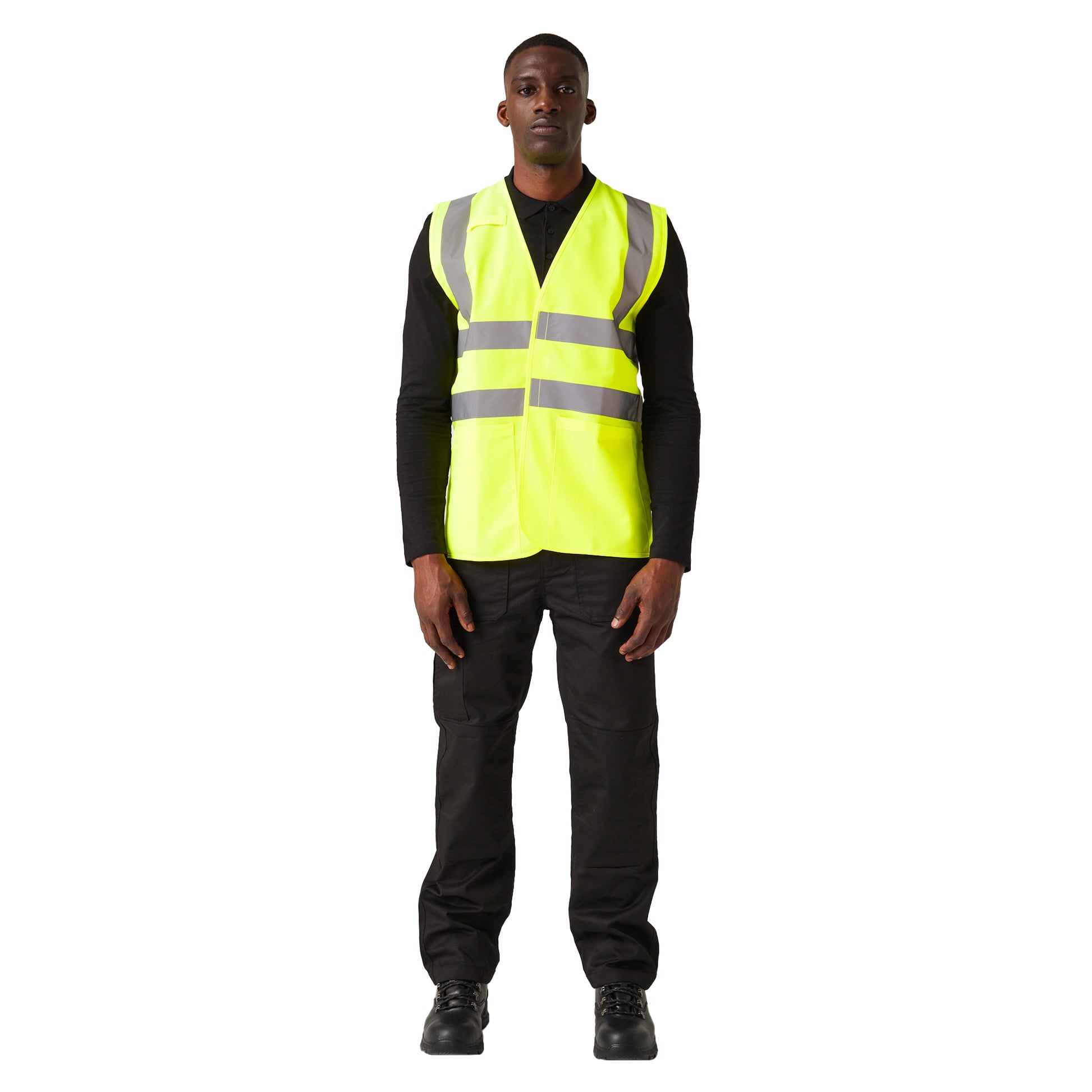 Yellow - Pack Shot - Regatta Professional Mens Hi-Vis Vest