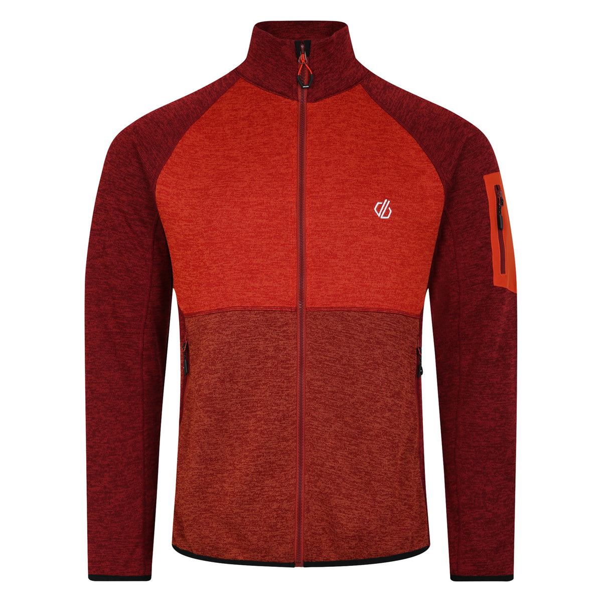 Syrah Red-Cinnamon - Front - Dare 2B Mens Torrek Fleece Top