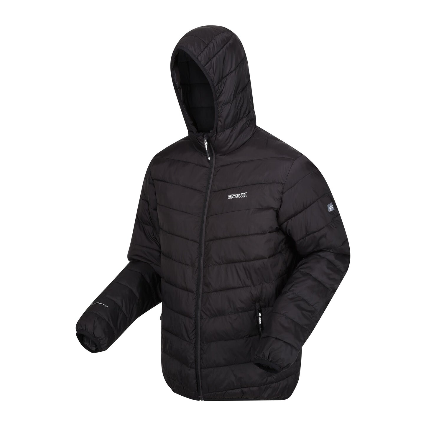 Black - Side - Regatta Mens Hillpack II Padded Jacket