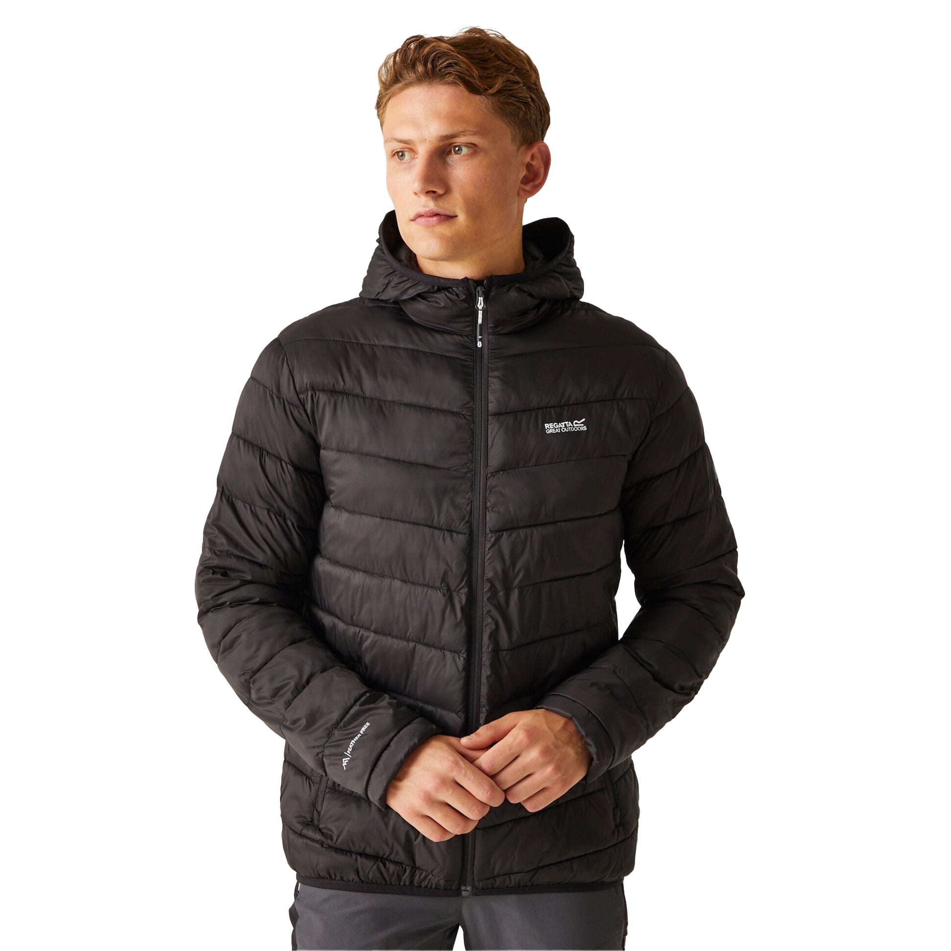 Black - Lifestyle - Regatta Mens Hillpack II Padded Jacket
