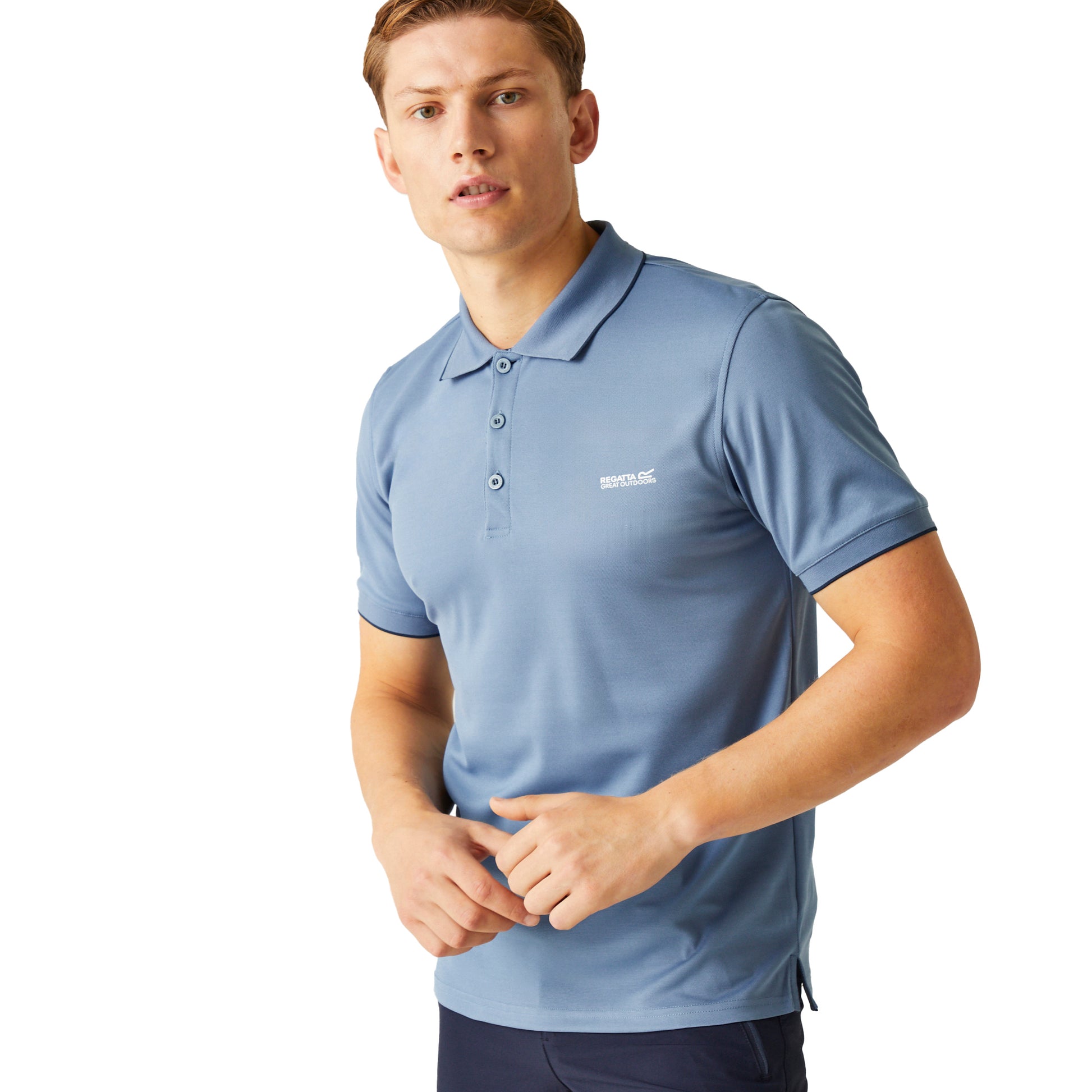 Coronet Blue - Lifestyle - Regatta Mens Oakmont Polo Shirt
