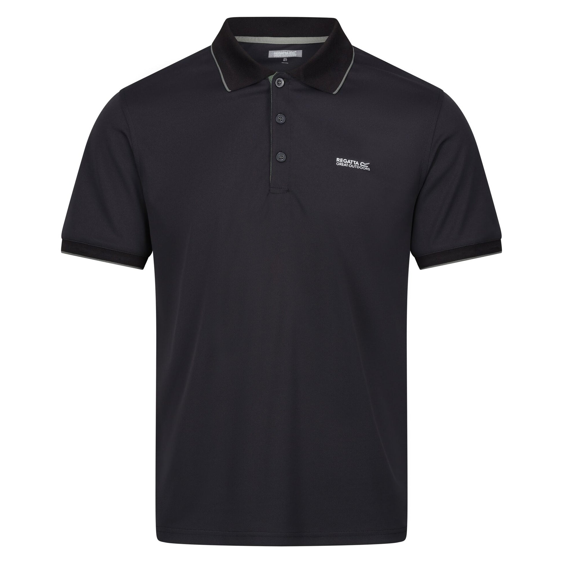 Ash - Front - Regatta Mens Oakmont Polo Shirt