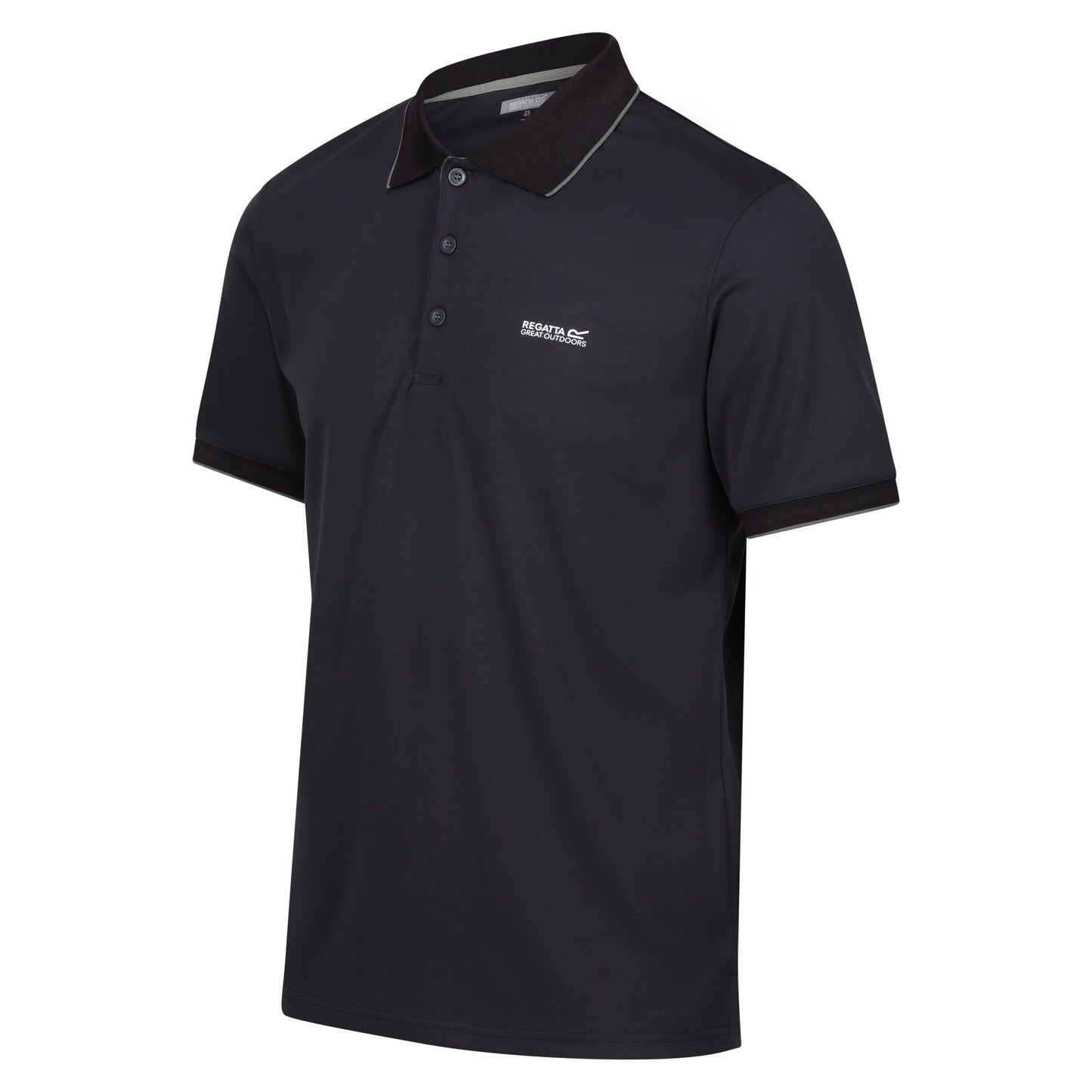 Ash - Side - Regatta Mens Oakmont Polo Shirt