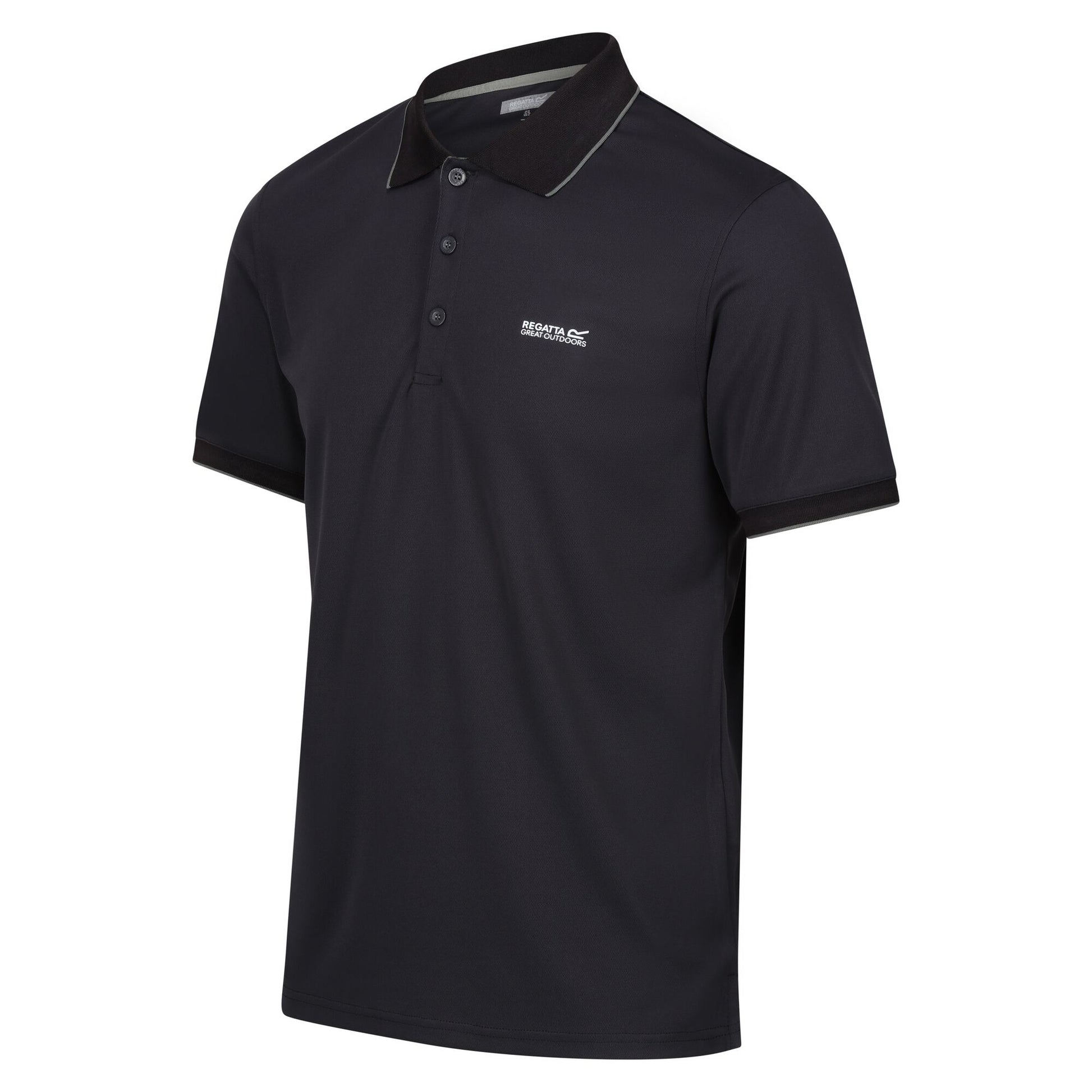 Ash - Side - Regatta Mens Oakmont Polo Shirt