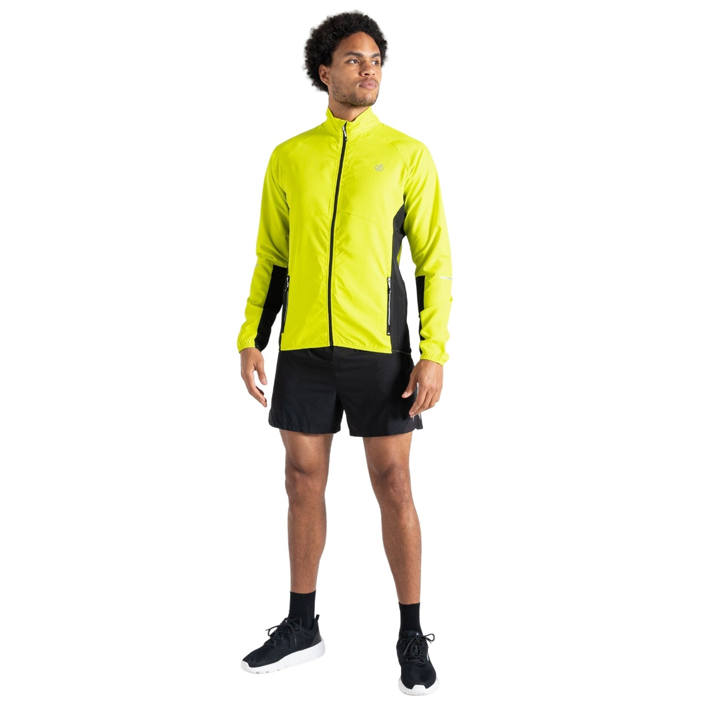 Neon Spring-Black - Close up - Dare 2B Mens Ablaze II Windbreaker
