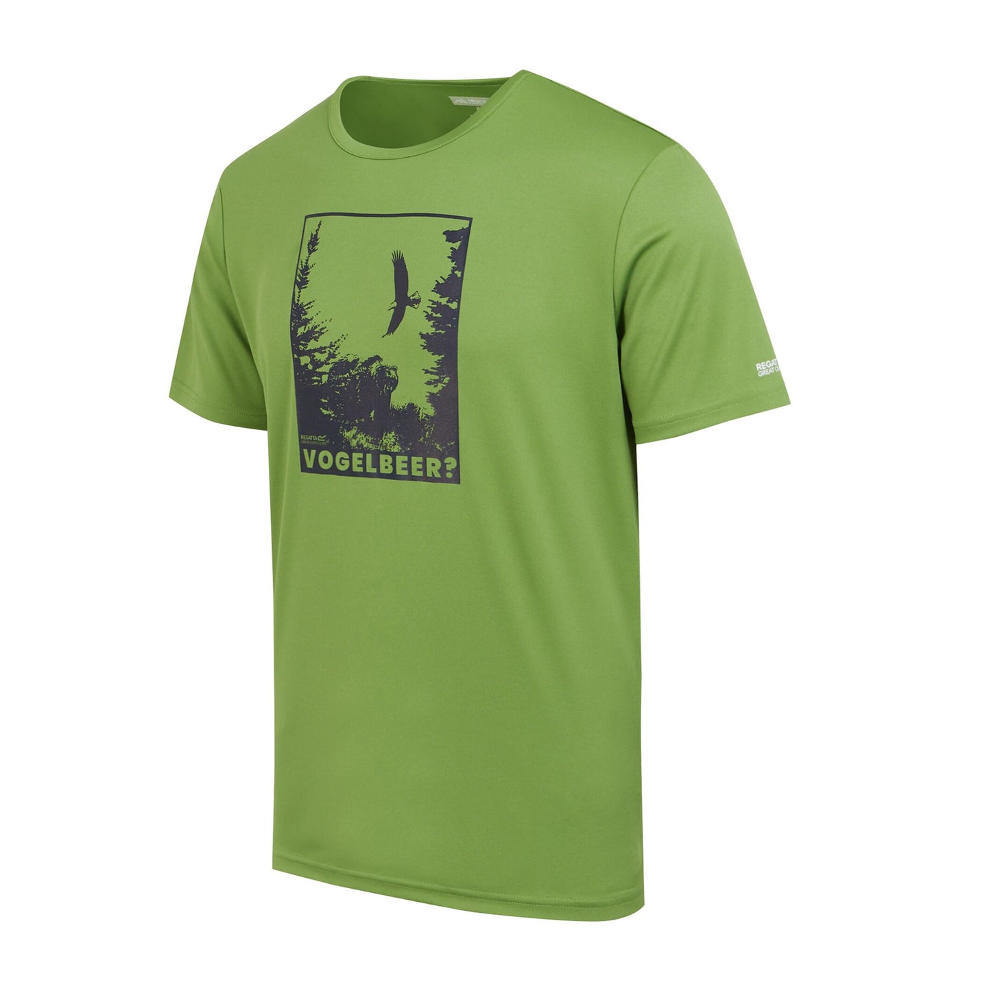 Piquant Green - Side - Regatta Mens Fingal Slogan III Vogelbeer Eagle T-Shirt