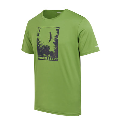 Piquant Green - Side - Regatta Mens Fingal Slogan III Vogelbeer Eagle T-Shirt