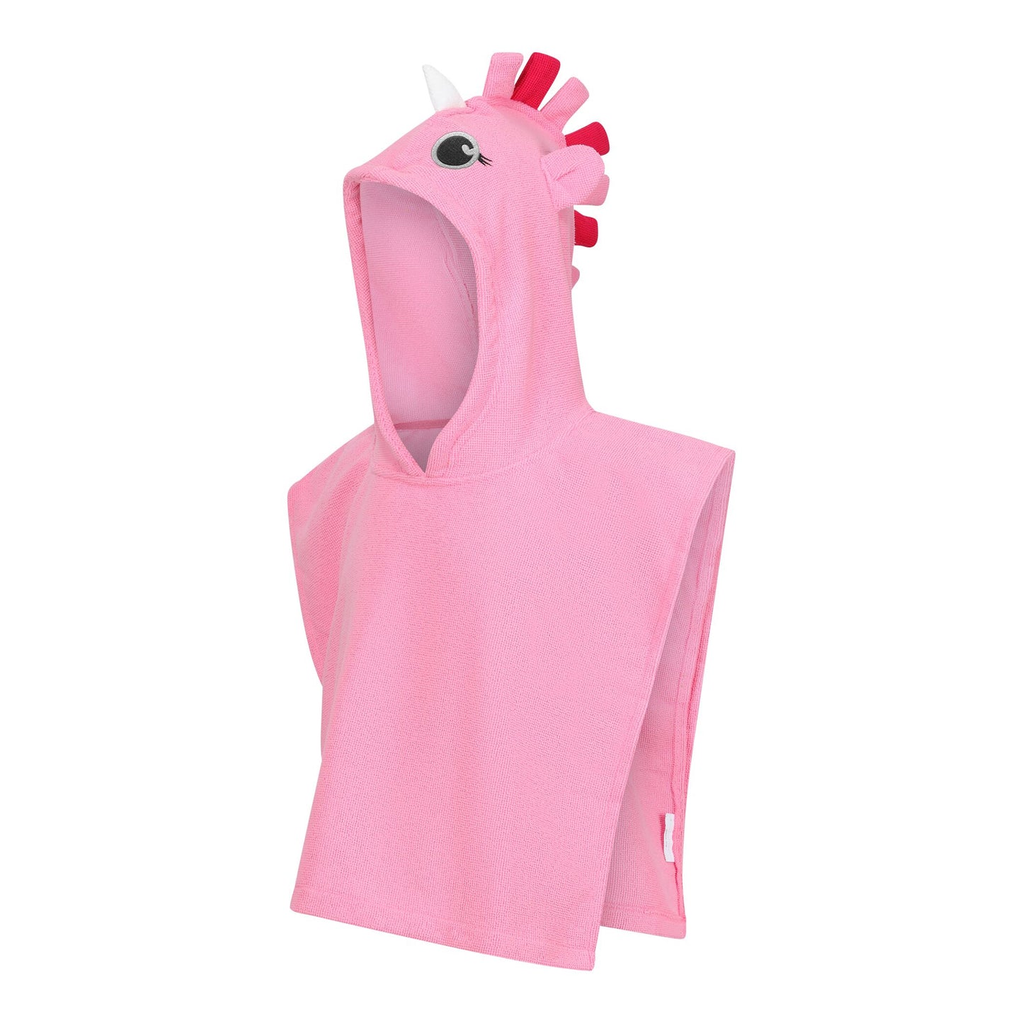 Sweet Pink - Side - Regatta Childrens-Kids Luna The Unicorn Hooded Towel