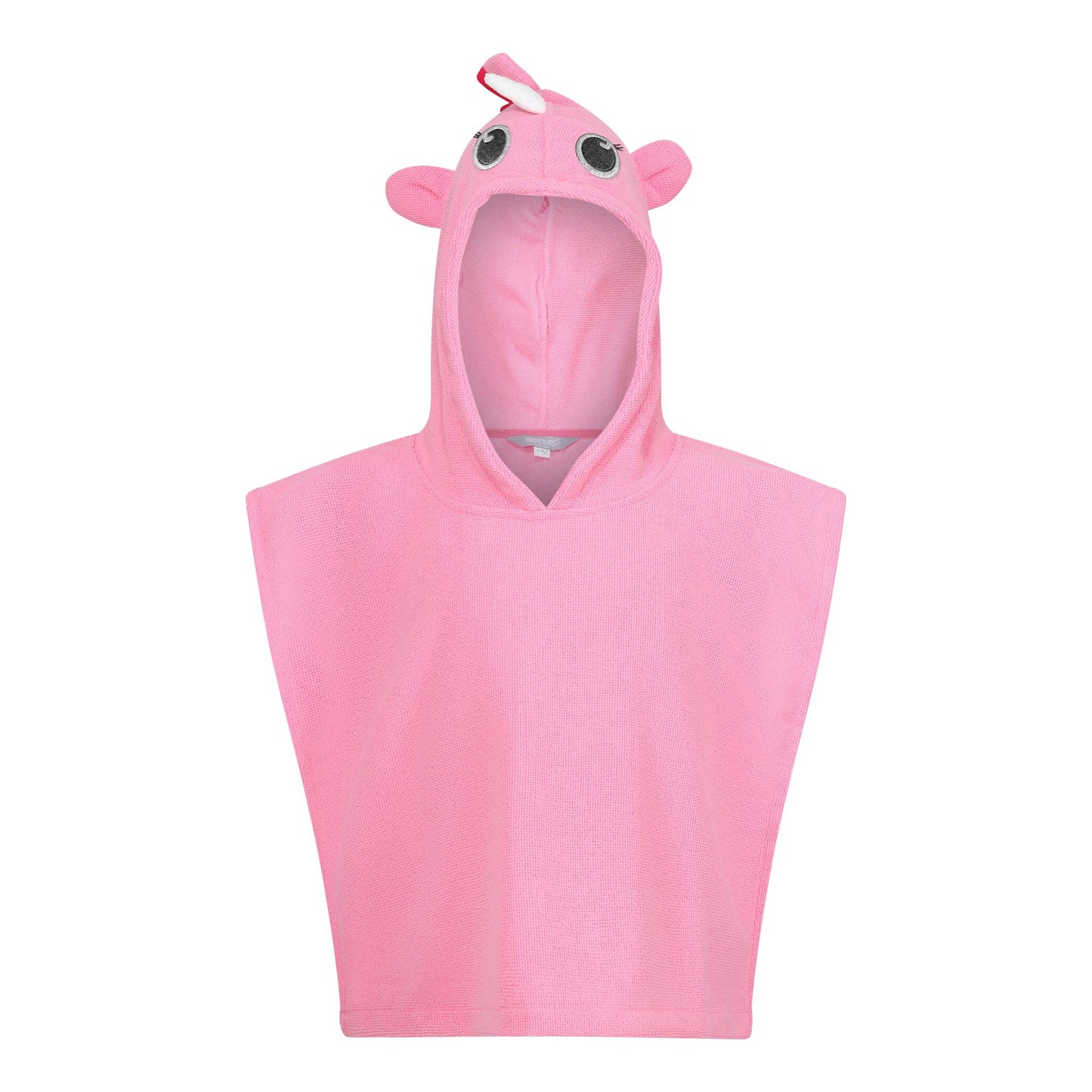 Sweet Pink - Front - Regatta Childrens-Kids Luna The Unicorn Hooded Towel