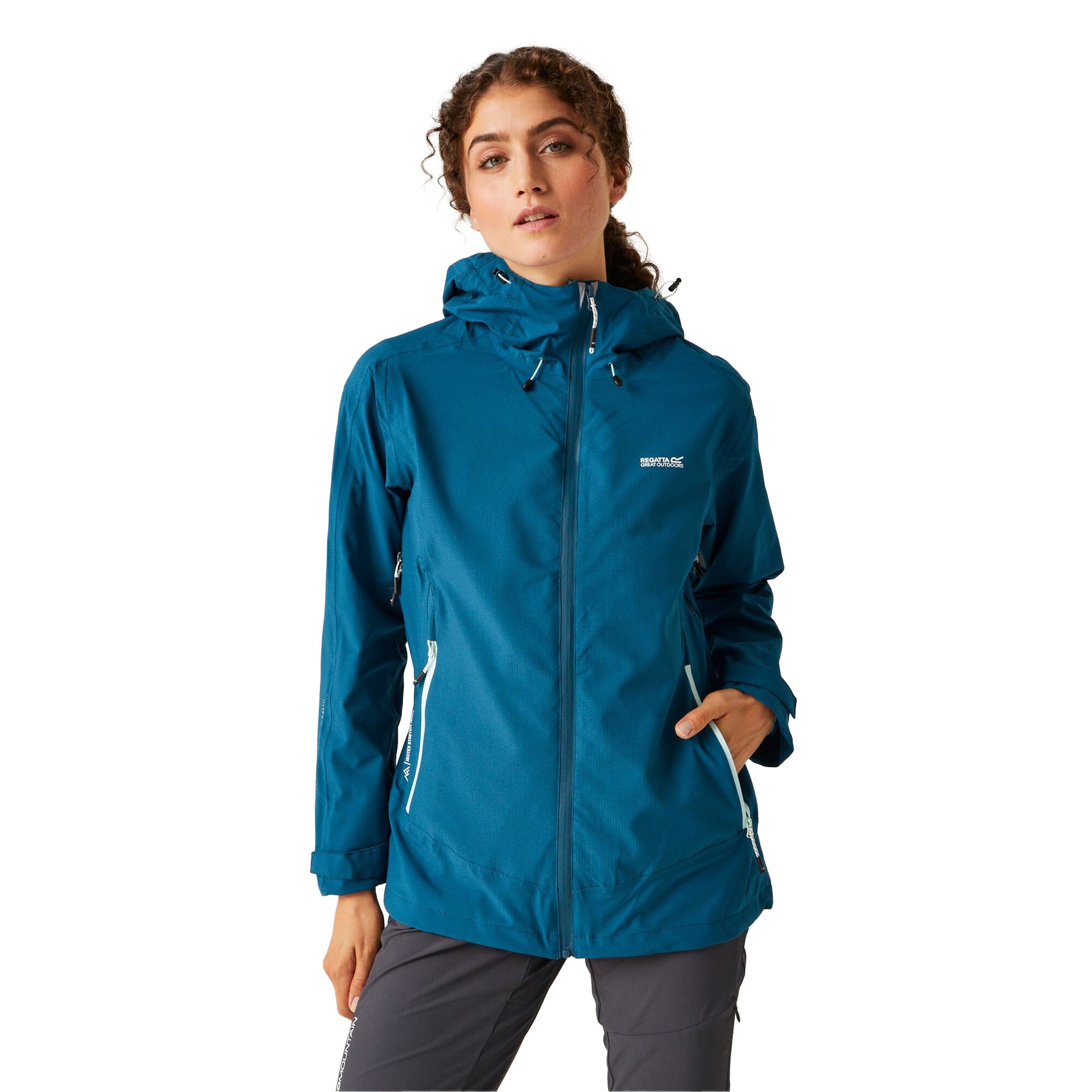 Moroccan Blue - Lifestyle - Regatta Womens-Ladies Okara Waterproof Jacket