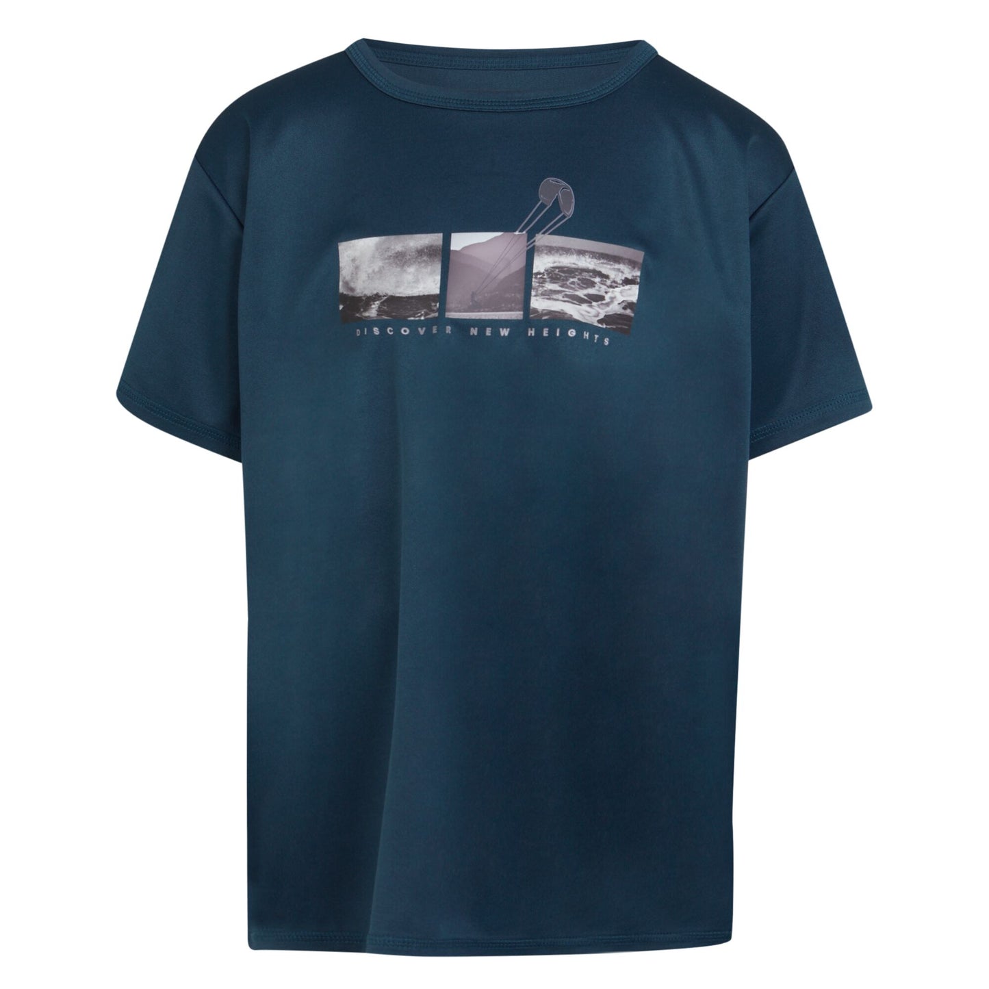 Moonlight Denim - Front - Regatta Childrens-Kids Alvarado VIII Sea Print T-Shirt