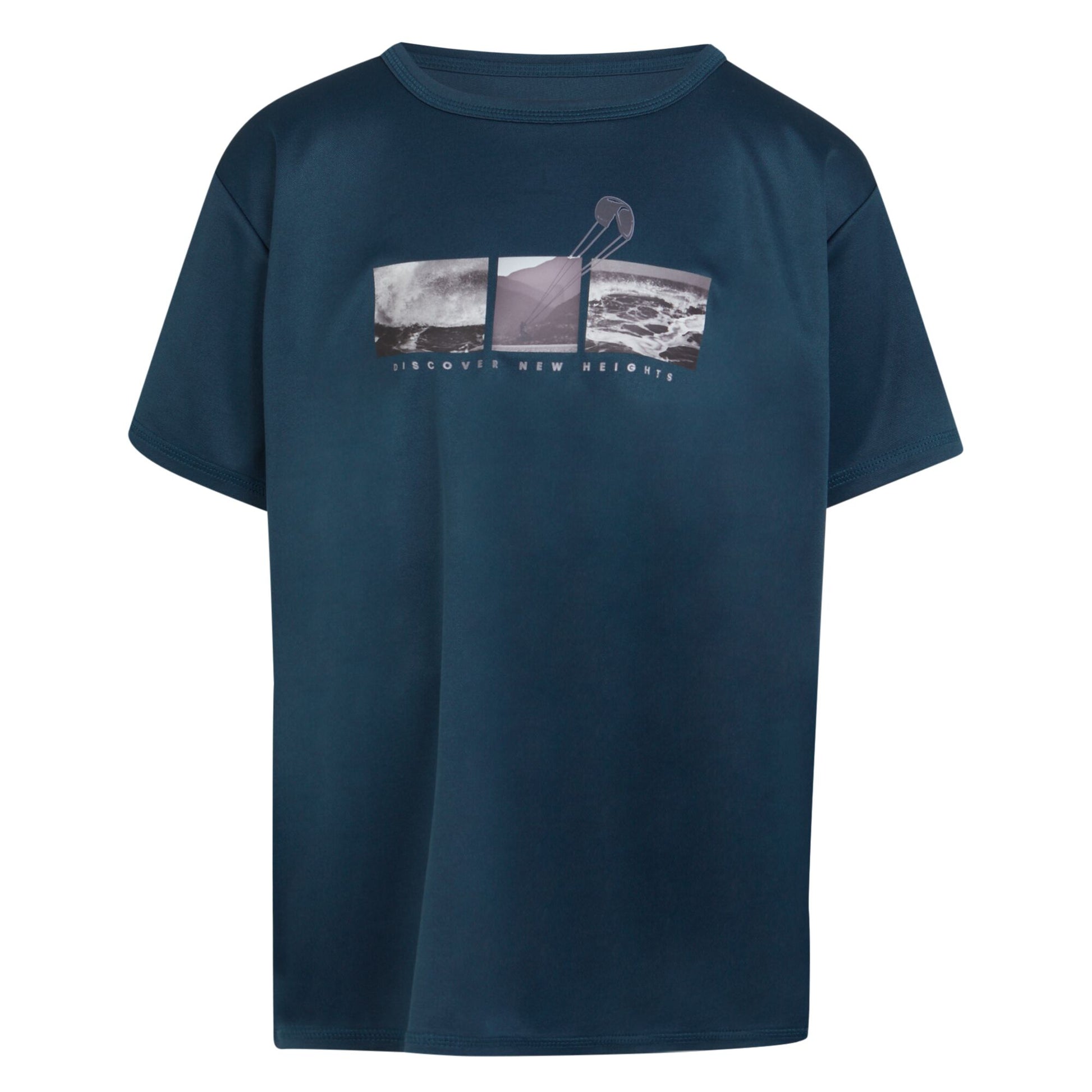 Moonlight Denim - Front - Regatta Childrens-Kids Alvarado VIII Sea Print T-Shirt
