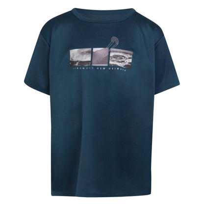 Moonlight Denim - Front - Regatta Childrens-Kids Alvarado VIII Sea Print T-Shirt