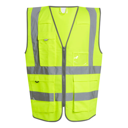 Yellow - Front - Regatta Professional Mens Hi-Vis Vest