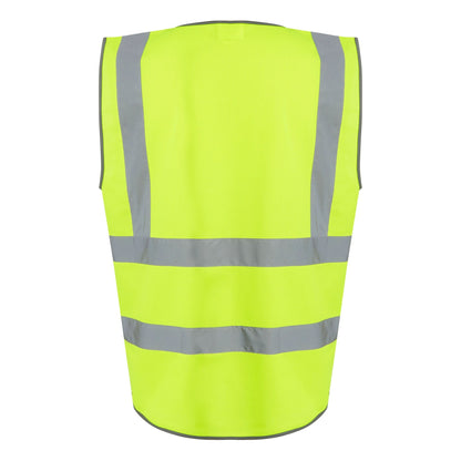 Yellow - Back - Regatta Professional Mens Hi-Vis Vest