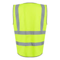 Yellow - Back - Regatta Professional Mens Hi-Vis Vest
