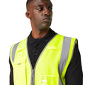 Yellow - Side - Regatta Professional Mens Hi-Vis Vest
