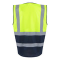 Yellow-Navy - Back - Regatta Professional Mens Hi-Vis Vest