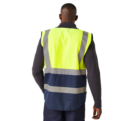 Yellow-Navy - Lifestyle - Regatta Professional Mens Hi-Vis Vest