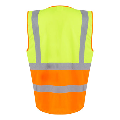 Yellow-Orange - Back - Regatta Professional Mens Hi-Vis Vest