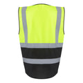 Yellow-Black - Back - Regatta Professional Mens Hi-Vis Vest