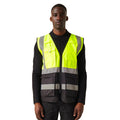 Yellow-Black - Side - Regatta Professional Mens Hi-Vis Vest