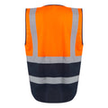 Orange-Navy - Back - Regatta Professional Mens Hi-Vis Vest