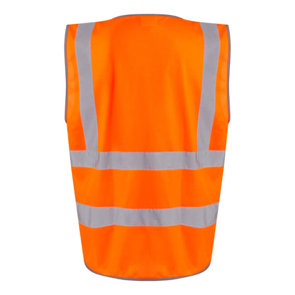 Orange - Back - Regatta Professional Mens Hi-Vis Vest